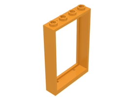 LEGO® los onderdeel Raamkozijn in kleur Medium Oranje 2493u
