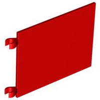 LEGO® los onderdeel Vlag in kleur Rood 2525