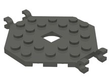 Plaatje in Gallery viewer laden, LEGO® los onderdeel Plaat Aangepast Donkergrijs 2539