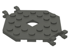 LEGO® los onderdeel Plaat Aangepast Donkergrijs 2539