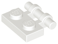 LEGO® los onderdeel Plaat Aangepast in kleur Wit 2540