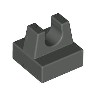 LEGO® los onderdeel Tegel Aangepast Donkergrijs 2555