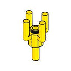 LEGO® los onderdeel Staaf in kleur Geel 2566