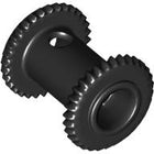 LEGO® los onderdeel Haspel & Lier in kleur Zwart 2585