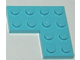 LEGO® los onderdeel Plaat Algemeen in kleur Maersk Blue 2639