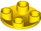 LEGO® los onderdeel Plaat Rond in kleur Geel 2654