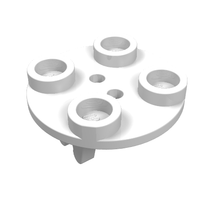 Plaatje in Gallery viewer laden, LEGO® los onderdeel Plaat Rond in kleur Wit 2655