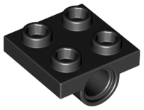 Plaatje in Gallery viewer laden, LEGO® los onderdeel Plaat Aangepast in kleur Zwart 2817