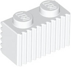 LEGO® los onderdeel Steen Aangepast in kleur Wit 2877