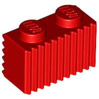LEGO® los onderdeel Steen Aangepast in kleur Rood 2877