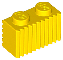 LEGO® los onderdeel Steen Aangepast in kleur Geel 2877