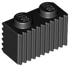 LEGO® los onderdeel Steen Aangepast in kleur Zwart 2877