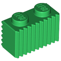 LEGO® los onderdeel Steen Aangepast in kleur Groen 2877