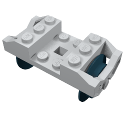 LEGO® los onderdeel Wiel Licht Blauwachtig Grijs 2878c02