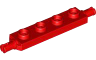 Plaatje in Gallery viewer laden, LEGO® los onderdeel Plaat Aangepast in kleur Rood 2926