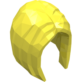 LEGO® los onderdeel Haar in kleur Helder Lichtgeel 29633