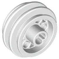 LEGO® los onderdeel Wiel in kleur Wit 2994