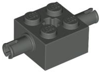 LEGO® los onderdeel Steen Aangepast Donkergrijs 30000