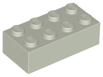 Plaatje in Gallery viewer laden, LEGO® los onderdeel Steen in kleur Lichtgrijs 3001