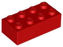 LEGO® los onderdeel Steen in kleur Rood 3001