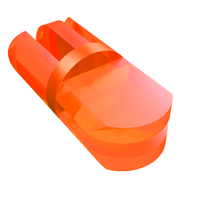 Plaatje in Gallery viewer laden, LEGO® los onderdeel Arm in kleur Doorzichtig Neon Oranje 412