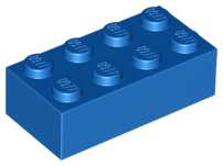 Plaatje in Gallery viewer laden, LEGO® los onderdeel Steen in kleur Blauw 3001