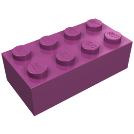 LEGO® los onderdeel Steen in kleur Magenta 3001