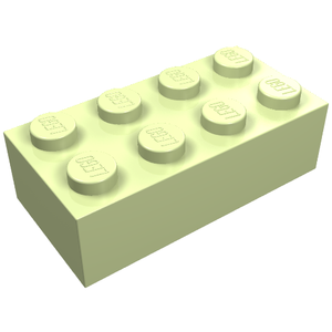 LEGO® los onderdeel Steen in kleur Geelachtig Groen 3001