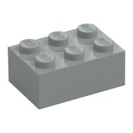 Plaatje in Gallery viewer laden, LEGO® los onderdeel Steen in kleur Lichtgrijs 3002