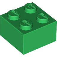Plaatje in Gallery viewer laden, LEGO® los onderdeel Steen in kleur Groen 3003