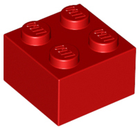 LEGO® los onderdeel Steen in kleur Rood 3003