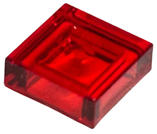 Plaatje in Gallery viewer laden, LEGO® los onderdeel Tegel Algemeen Doorzichtig Rood 3070