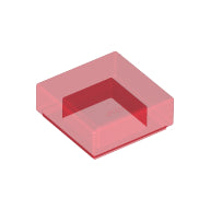 Plaatje in Gallery viewer laden, LEGO® los onderdeel Tegel Algemeen Doorzichtig Rood 3070