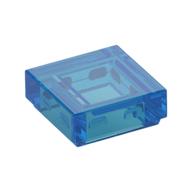 Plaatje in Gallery viewer laden, LEGO® onderdeel Tegel Algemeen Doorzichtig Donkerblauw 3070