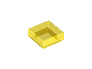 LEGO® los onderdeel Tegel Algemeen Doorzichtig Geel 3070