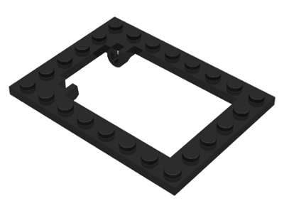LEGO® los onderdeel Plaat Aangepast in kleur Zwart 30041