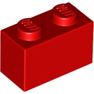 LEGO® los onderdeel Steen in kleur Rood 3004