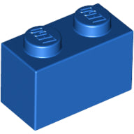 Plaatje in Gallery viewer laden, LEGO® los onderdeel Steen in kleur Blauw 3004