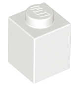 Plaatje in Gallery viewer laden, LEGO® los onderdeel Steen in kleur Wit 3005