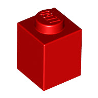 Plaatje in Gallery viewer laden, LEGO® los onderdeel Steen in kleur Rood 3005