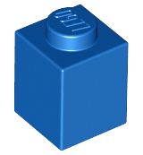 Plaatje in Gallery viewer laden, LEGO® los onderdeel Steen in kleur Blauw 3005