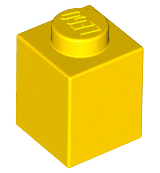 Plaatje in Gallery viewer laden, LEGO® los onderdeel Steen in kleur Geel 3005