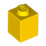 Plaatje in Gallery viewer laden, LEGO® los onderdeel Steen in kleur Geel 3005