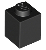 LEGO® los onderdeel Steen in kleur Zwart 3005