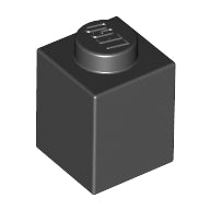 Plaatje in Gallery viewer laden, LEGO® los onderdeel Steen in kleur Zwart 3005