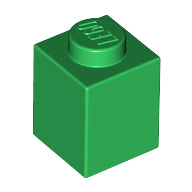 Plaatje in Gallery viewer laden, LEGO® los onderdeel Steen in kleur Groen 3005