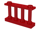 LEGO® los onderdeel Hek in kleur Rood 30055