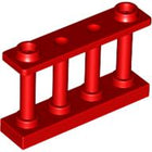 LEGO® los onderdeel Hek in kleur Rood 30055