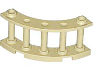 LEGO® los onderdeel Hek in kleur Geelbruin 30056