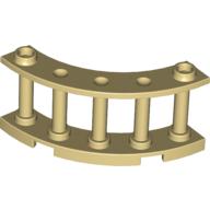 Plaatje in Gallery viewer laden, LEGO® los onderdeel Hek in kleur Geelbruin 30056